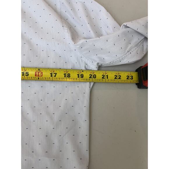 Theory Slim Fit Button Down Shirt 15 R Preppy Quiet Luxury Old Money Office Work - Picture 16 of 16